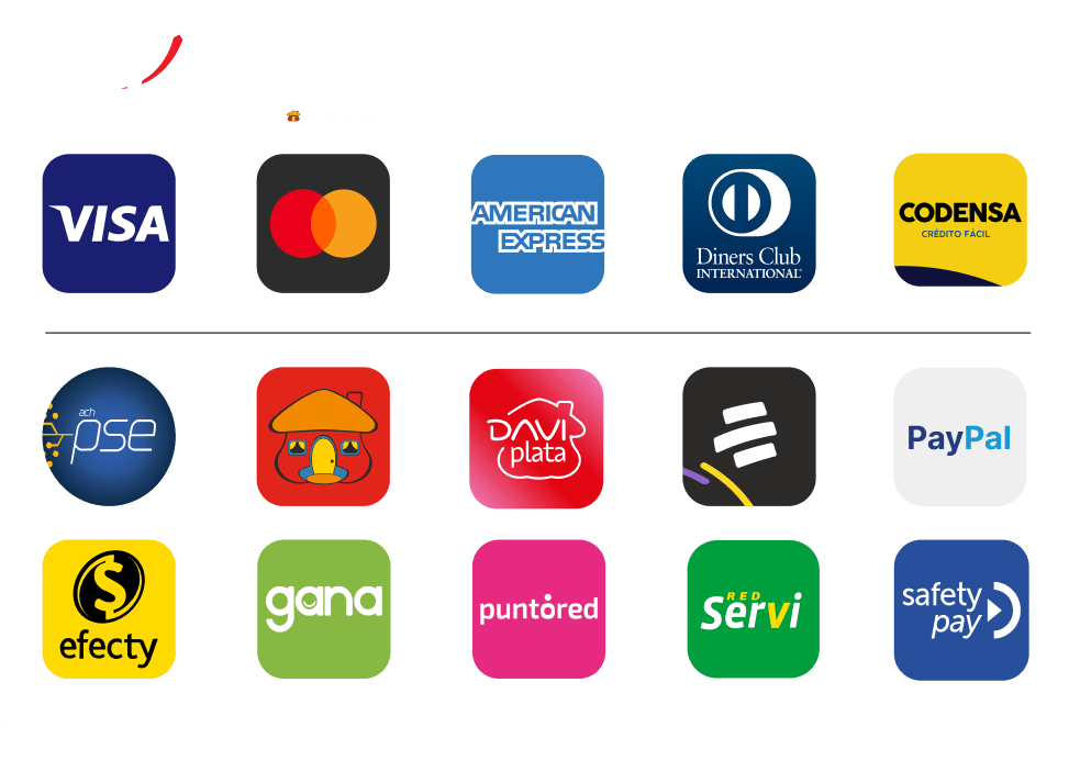 Medios de pago aceptados